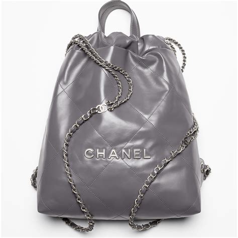 grey chanel backpack|vintage chanel backpack.